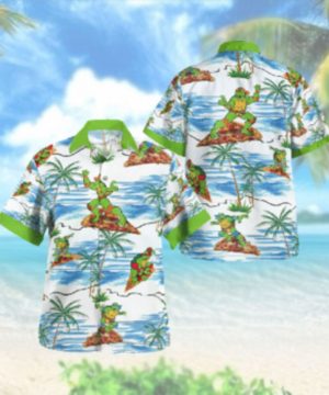 Teenage Mutant Ninja Turtles Surfing Hawaiian Hawaiian Shirt