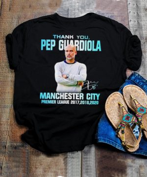 Thank you Pep Guardiola Manchester City signature t shirt
