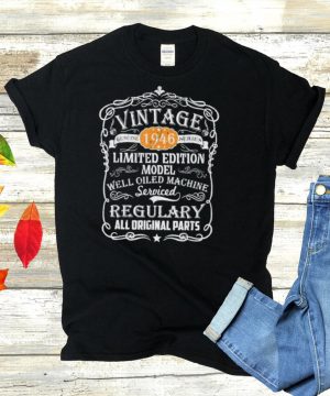 Vintage Made In 1946 Retro Classic 75th Birthday shirt