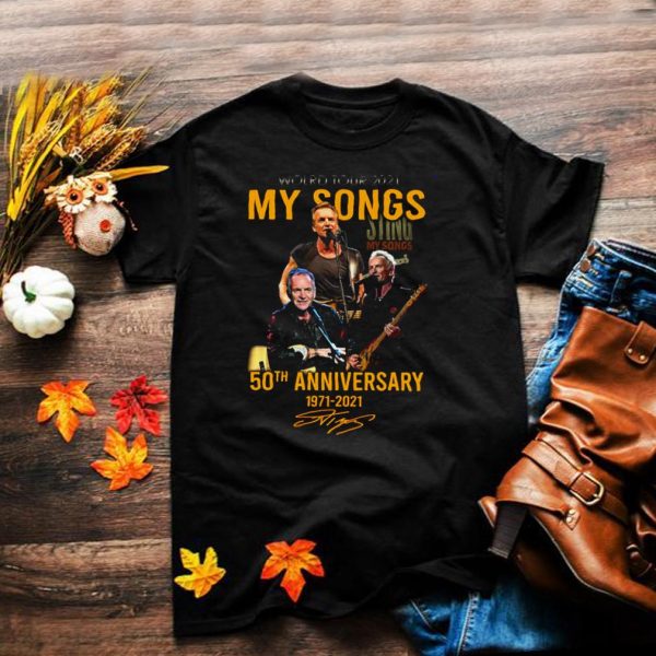 World Tour 2021 Sing My Songs 50th Anniversary 1971 2021 Signature T shirt