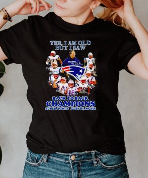 Yes I am old but I saw New England Patriots signatures shirt