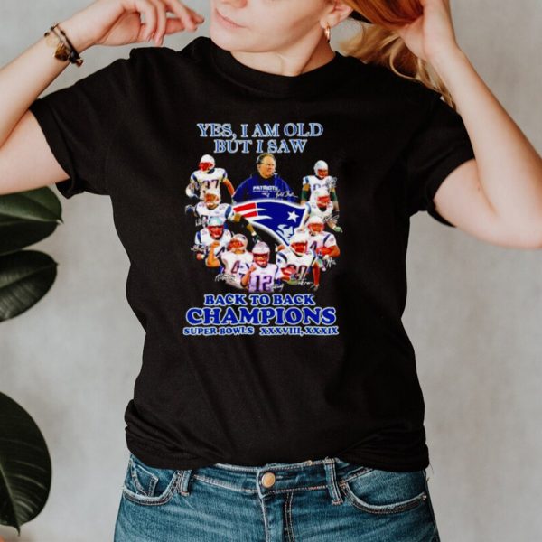 Yes I am old but I saw New England Patriots signatures shirt