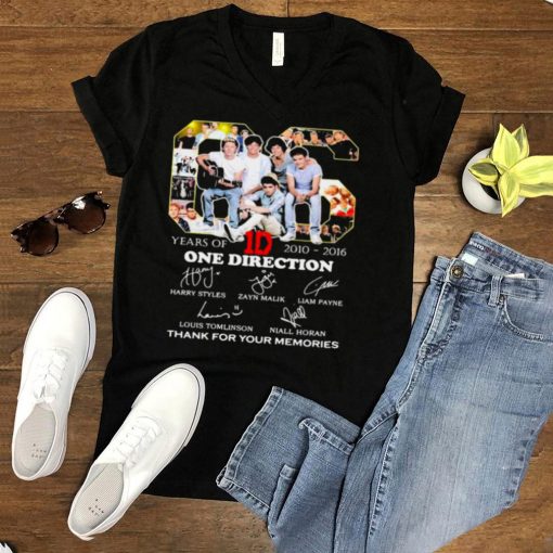 06 Years Of 2010 2016 One Direction Thank You For The Memories shirt