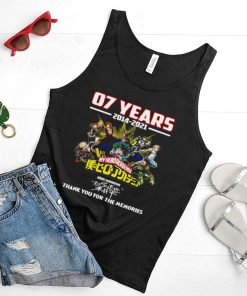 07 Years 2014 2021 My Hero Academia Thank You For The Memories Shirt