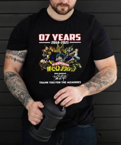 07 Years 2014 2021 My Hero Academia Thank You For The Memories Shirt