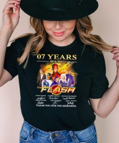 07 Years 2014 2021 The Flash Signatures Thank You For The Memories Shirt