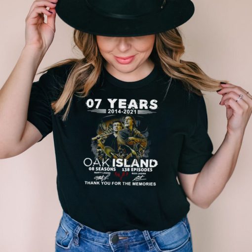 07 Years 2014 – 2021 The Curse Of Curse Of Oak Island 08 Seasons 138 Episodes Signatures Thank You For The Memories Shirt
