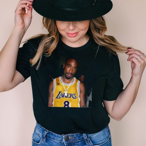 08 Rapper Tupac Shakur Los Angeles Lakers shirt