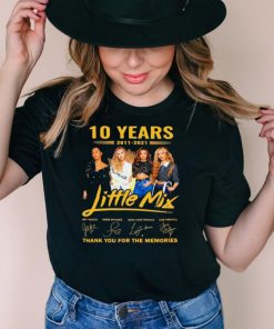 10 years Little Mix thank you for the memories signatures shirt