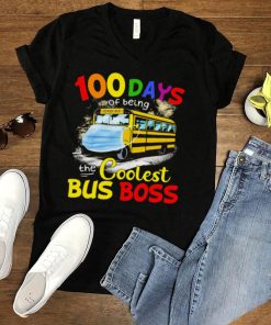 100 Days Of Being The Coolest Bus Boss Yellow Bus shirt