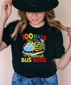 100 Days Of Being The Coolest Bus Boss Yellow Bus shirt