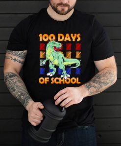 100 days of school dinosaur youth shirt