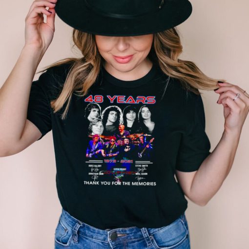 48 years Journey 1973 2021 thank you for the memories shirt