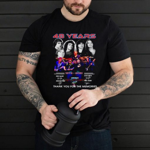 48 years Journey 1973 2021 thank you for the memories shirt