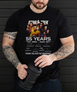55 Years 1966 2021 Star Trek Signature Thank You For The Memories T shirt