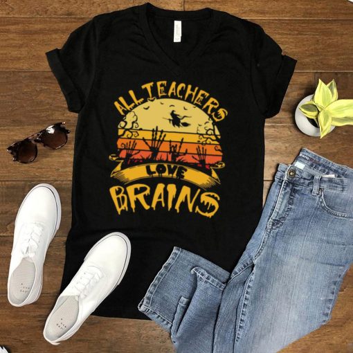 All teachers love brains vintage Halloween shirt