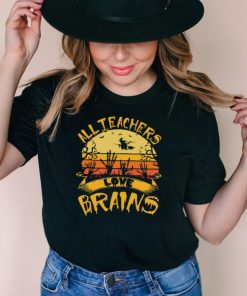 All teachers love brains vintage Halloween shirt