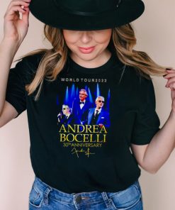 Andrea Bocelli world tour 2022 30th Anniversary shirt