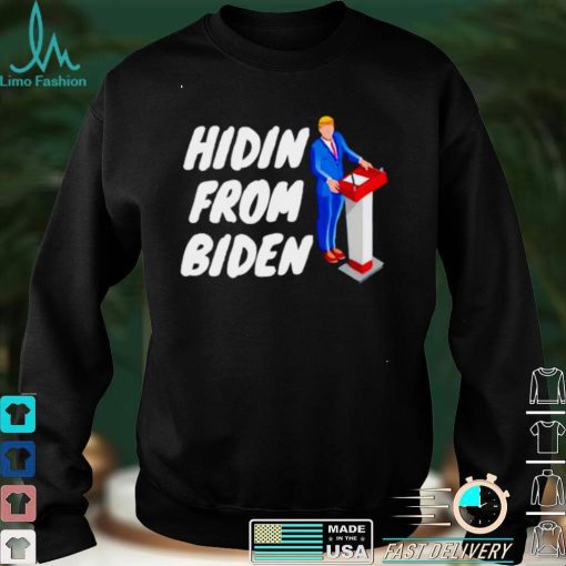 Anti Biden social club and hidin from Biden shirt