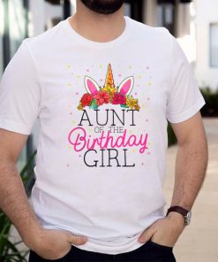 Aunt of the Birthday Girl Unicorn Birthday Tank Top