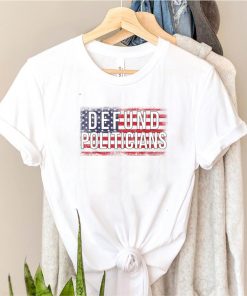 Defund Politicians Usa flag vintage 2021 T Shirt