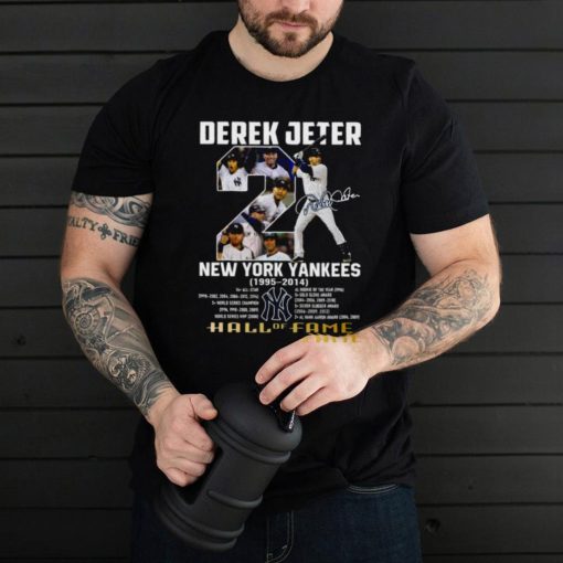 Derek Jeter New York Yankees 1995 – 2014 Hall Of Fame Signature Shirt
