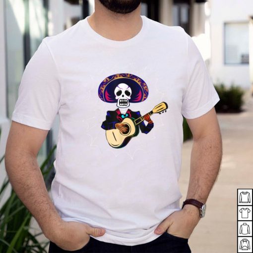 Dia de los Muertos Skeleton and Spider Web Day of the Dead T Shirt