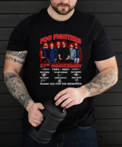 Foo Fighters 27th Anniversary 1994 2021 Thank You For The Memories Signature T shirt