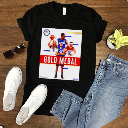 Gold Meadal Basketball Team USA shirt