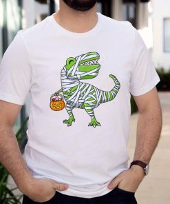Halloween Dinosaur Mummy Pumpkin Boys Girls Kids Cute T Rex T Shirt
