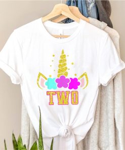Kids Gift for 2 Year Old Girl Unicorn 2nd Birthday Girls T Shirt