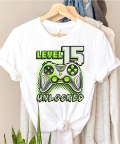 Level 15 Unlocked Video Game 15th Birthday Gamer Boys T Shirt