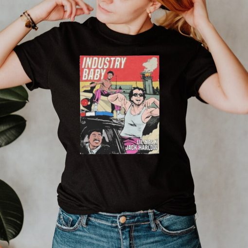 Lil Nas And Store Industry Baby Comic Art Black shirt