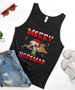 Merry Nopemas Frenchie Nope Lazy Funny Pajamas Christmas T Shirt