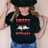 Merry Nopemas Frenchie Nope Lazy Funny Pajamas Christmas T Shirt