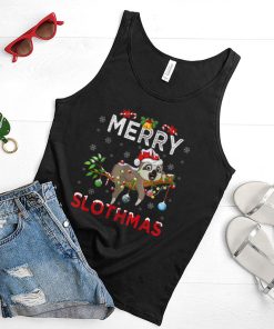 Merry Slothmas Christmas Funny Pajama For Sloth Lovers T Shirt