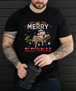 Merry Slothmas Christmas Funny Pajama For Sloth Lovers T Shirt