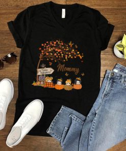 Mommy Little Pumpkins Autumn Tree Leaves   Fall Gifts T Shirt