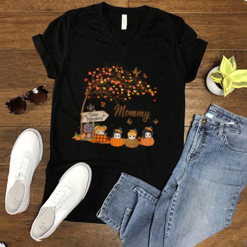 Mommy Little Pumpkins Autumn Tree Leaves Fall Gifts T Shirt
