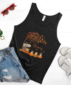 Mommy Little Pumpkins Autumn Tree Leaves Fall Gifts T Shirt