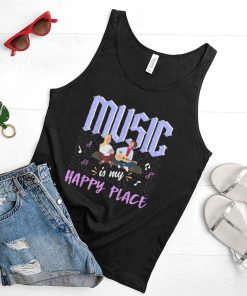 Music Is My Happy Place Inspiring Music Novelty T Shirt