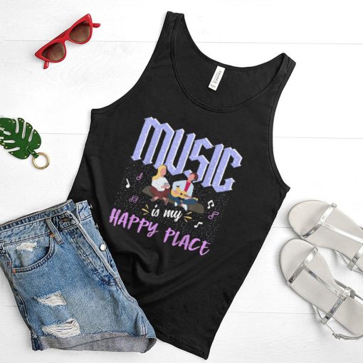 Music Is My Happy Place Inspiring Music Novelty T Shirt
