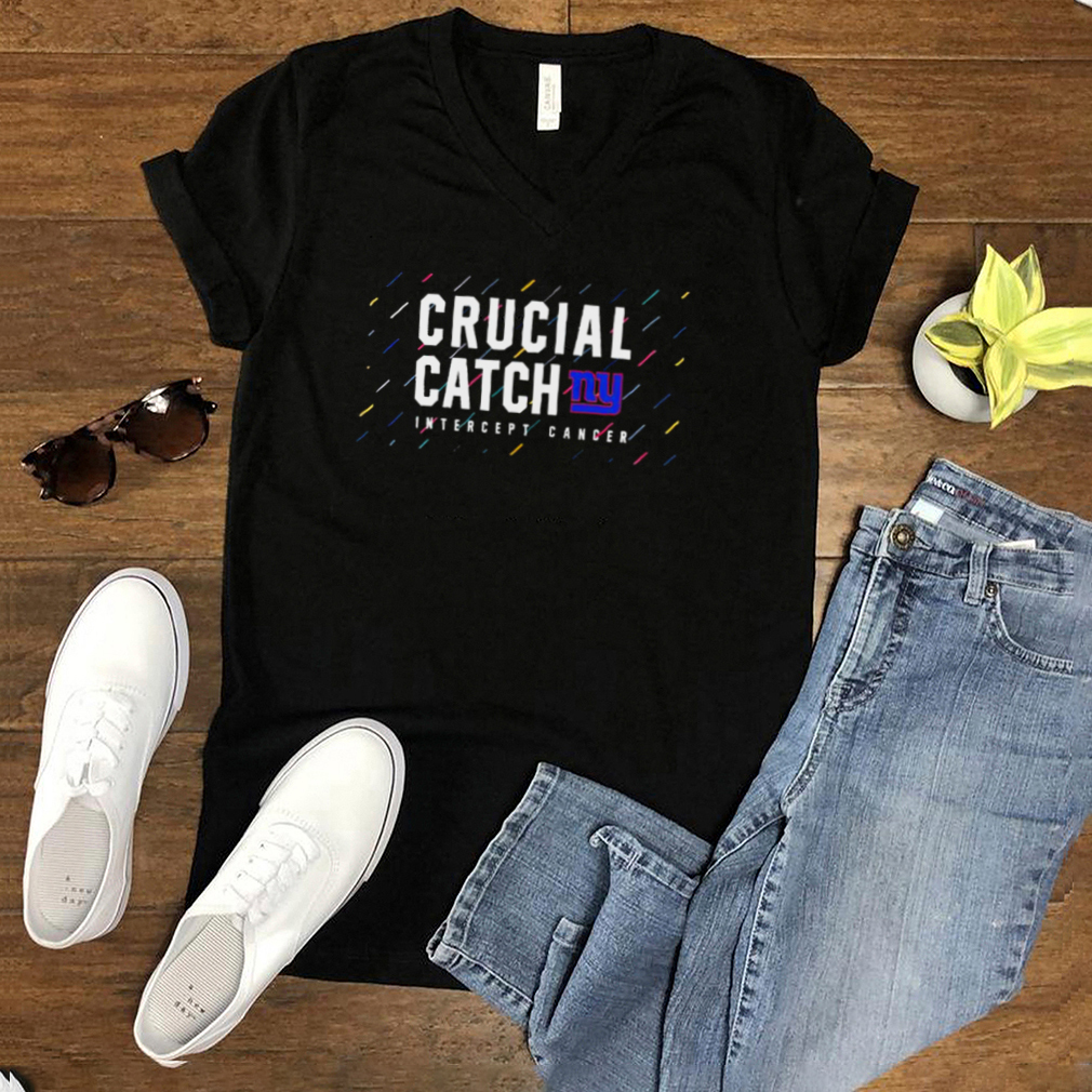 New York Giants 2021 crucial catch intercept cancer shirt New York Giants 2021 crucial catch intercept cancer shirt