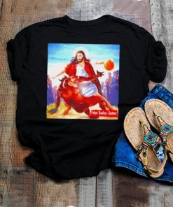 Not today Satan Jesus Crossover Basketball shirt