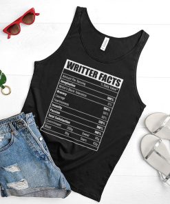 Nutrition Fact Writer Books Author T Shirt