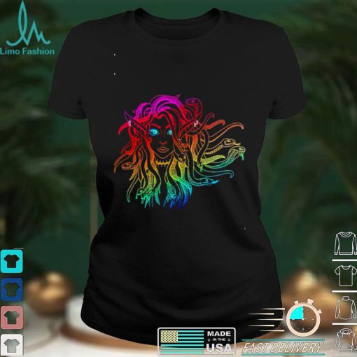 Rainbow Medusa head shirt