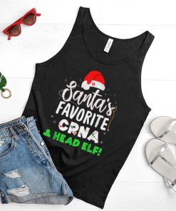 Santa Favorite CRNA Head ELF Crew Nurse Anesthetists RN T Shirt