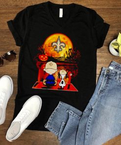 Snoopy and Charlie Brown New Orleans Saints happy Halloween shirt