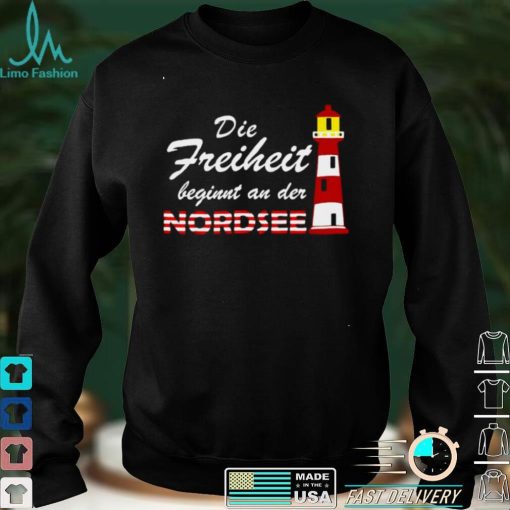 The North Sea Ruft Lighthouse North Sea Holiday T shirt