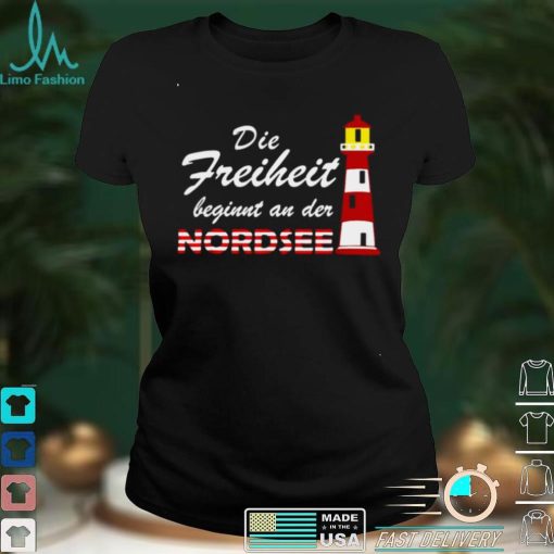 The North Sea Ruft Lighthouse North Sea Holiday T shirt